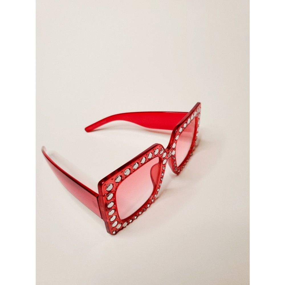 Women's Sparkle Sunglasses | Red
